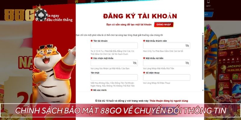 Thông tin luôn được chuyển đổi và mã hóa sau khi tiếp nhận