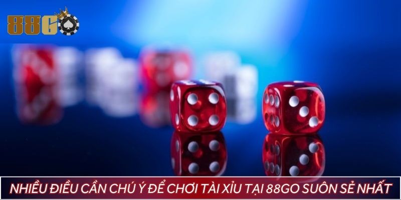 Nhiều điều cần chú ý để chơi tài xỉu tại 88GO suôn sẻ nhất